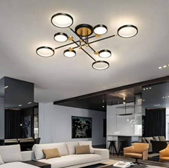 PLAFONNIER VULCANO NOIR-DORE