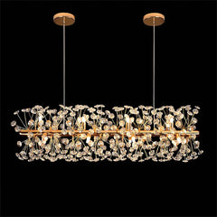 LUSTRE OVALE LONGUE GOLD