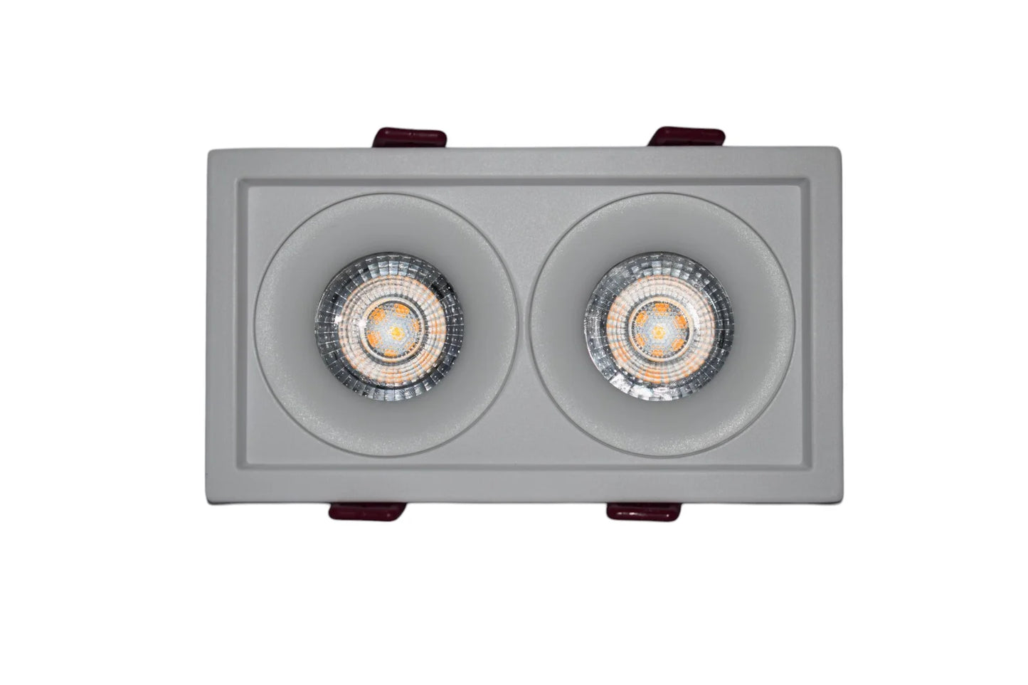 SPOT RETRAIT CARRE DOUBLE ALUMINUM+PC BLANC