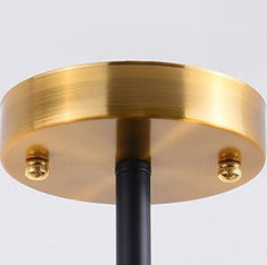 Lustre Moderne à 6 Boules Transparentes