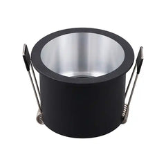 SPOT RETRAIT ROND ALUMINUM NOIR-ARGENT