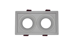 SPOT RETRAIT CARRE DOUBLE ALUMINUM+PC BLANC