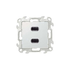 CHARGEUR DOUBLE USB S-24 BLANC