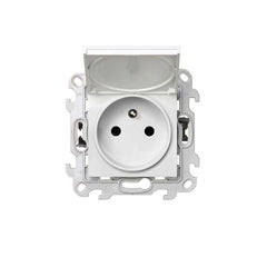 PRISE COURANT 2P+T ETANCHE IP44 S-24 BLANC
