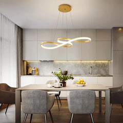 LUSTRE LED YUCCA DOREE