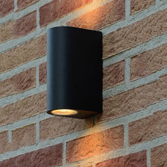 APPLIQUE EXTERIEUR IP65 2XGU10 ROND NOIR