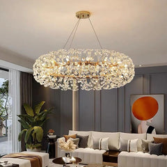LUSTRE ÉTOILES G9 80CM GOLD