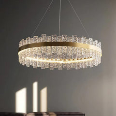 LUSTRE LED BONAO EN VERRE/GOLD