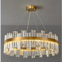 LUSTRE LED ROND PORTO GOLD
