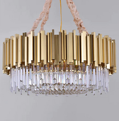 Lustre Rond en Cristal