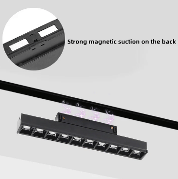 Projecteur Compact 3000/4000°K pour éclairage sur rail magnétique