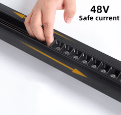 Projecteur Compact 3000/4000°K pour éclairage sur rail magnétique