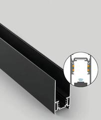 Rail magnétique apparent pour plafond à éclairage magnétique