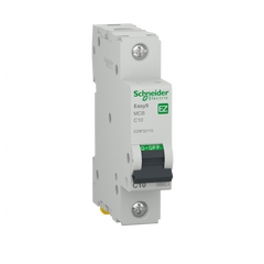 DISJONCTEUR MODULAIRE EASY9 1P. 10A COURBE C 4500A