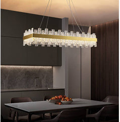 LUSTRE LED OVALE BANAO GOLD