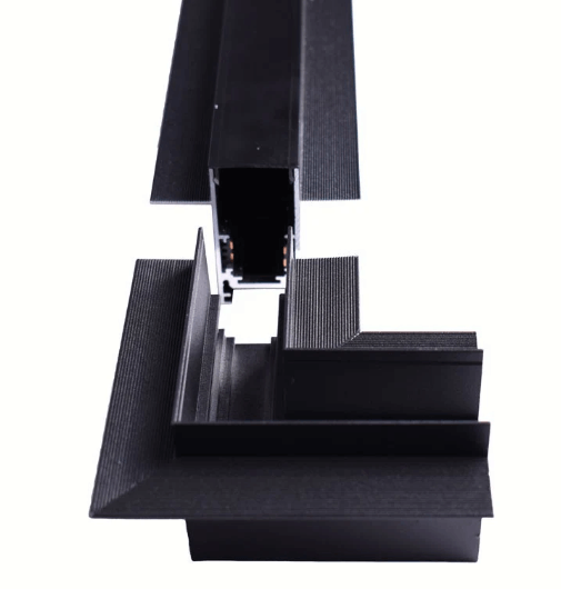 Coude 90° de rail apparente pour éclairage magnétique