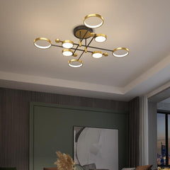 PLAFONNIER VULCANO DOREE