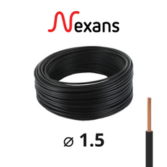 CABLE T.H 1.5 NOIR INGELEC/NEXANS