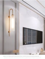 APPLIQUE MURAL E27 EN VERRE GOLD