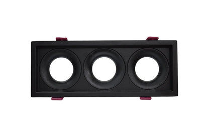 SPOT RETRAIT CARRE TRIPLE ALUMINUM + PC NOIR