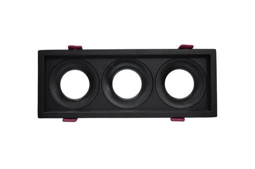 SPOT RETRAIT CARRE TRIPLE ALUMINUM + PC NOIR