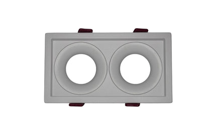 SPOT RETRAIT CARRE DOUBLE ALUMINUM+PC BLANC