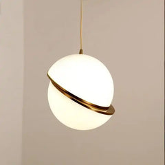 SUSPENSION LED BOULE BLANC
