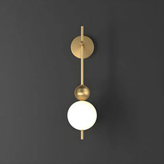 APPLIQUE MURALE LED EN VERRE GOLD