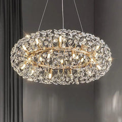 LUSTRE ÉTOILES G9 80CM GOLD