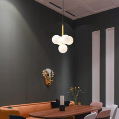 SUSPENSION  4 BOULES  WHITE