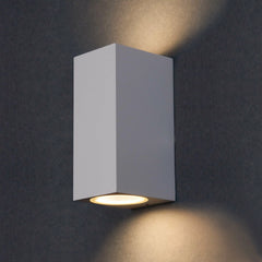 APPLIQUE EXTERIEUR IP65 2XGU10 CARRE BLANC