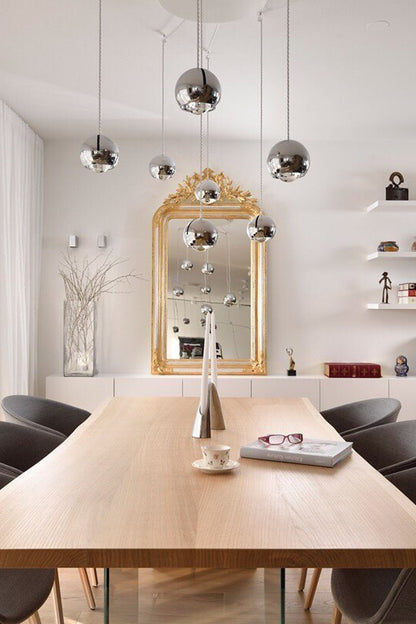 Suspensions chromées orientables Gold/Silver