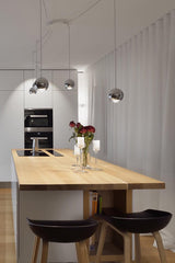 Suspensions chromées orientables Gold/Silver