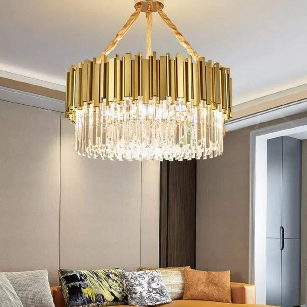 Lustre Rond en Cristal