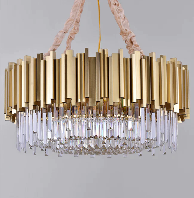 Lustre Rond en Cristal