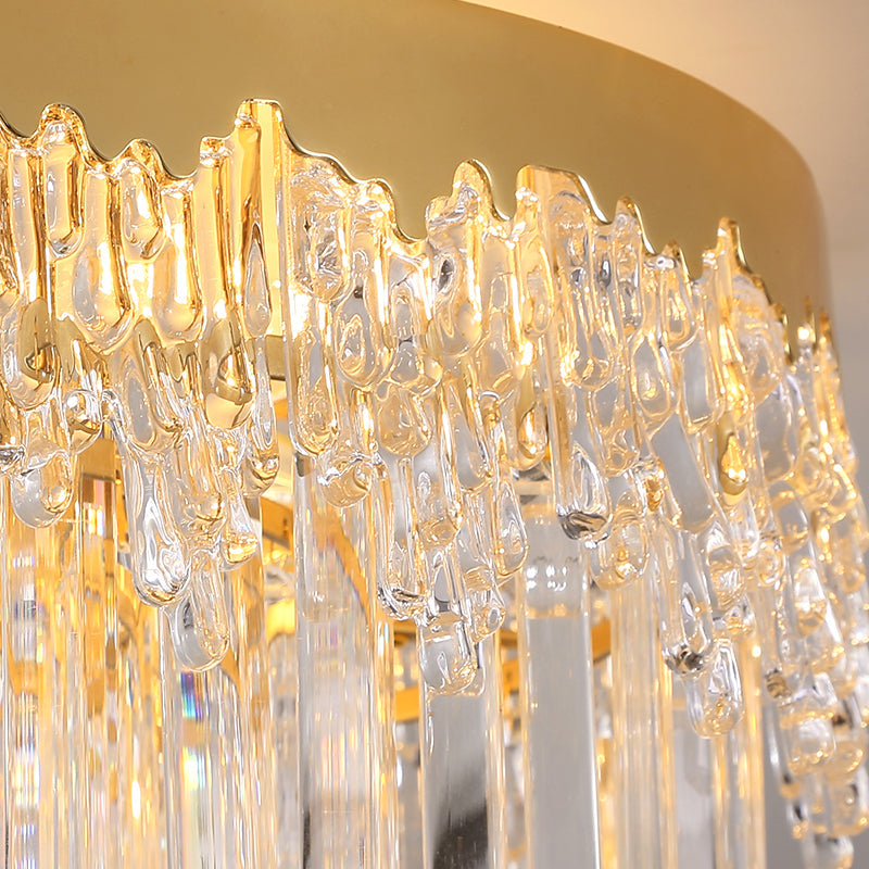 Plafonnier Rond en Cristal