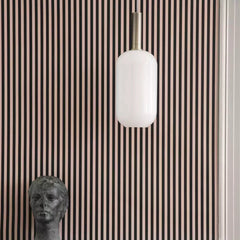 Suspension en Verre Blanc Laiteux