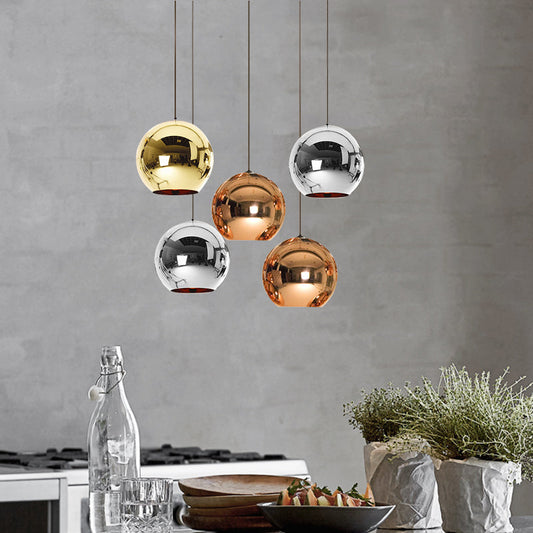 Suspensions en Boule de Verre Miroir