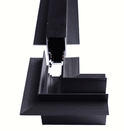 Coude 90° de rail apparente pour éclairage magnétique