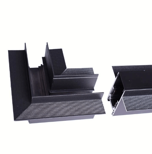 Coude 90° de rail apparente pour éclairage magnétique