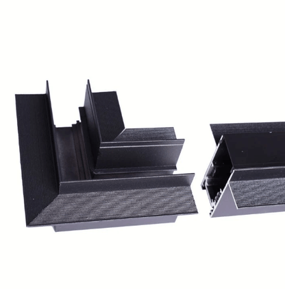 Coude 90° de rail apparente pour éclairage magnétique