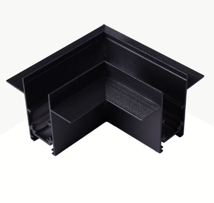 Coude 90° de rail apparente pour éclairage magnétique