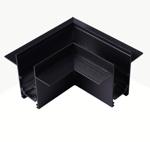 Coude 90° de rail apparente pour éclairage magnétique