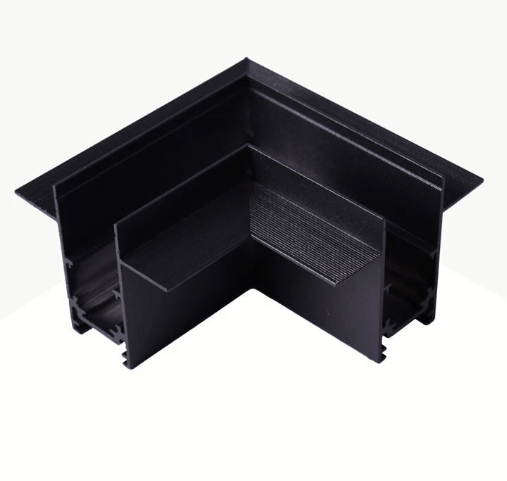 Coude 90° de rail apparente pour éclairage magnétique